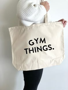 Gym Things, Bag End, Gifts For Gym Lovers, Holiday Tote Bag, Teacher Book, Teacher Tote Bag, Teacher Bag, Gym Kit