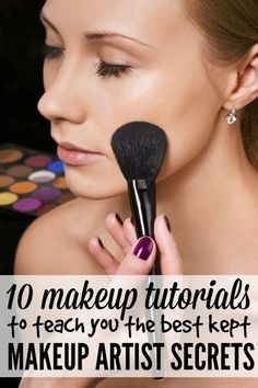 10 amazing beauty secret tutorials (think: how to get your foundation to last all day, the secret to making acne scars disappear, the best tricks to make your nose look smaller, how to cover the dark circles under your eyes, and more) from one of the best makeup artists in the world. Makeup Artist Quotes, Make Up Tutorials, Perfect Eyeliner, Best Makeup Artist, Makeup Tricks, Artist Quotes, How To Apply Mascara, Makeup Tutorials, Beauty Tutorials