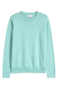 Soft, breathable cotton brings all-occasion comfort to a sweater that's knit with a touch of cashmere and sized to layer easily into your child's look-nice wardrobe. 95% cotton, 5% cashmere Machine wash, dry flat Imported Comfy Soft-washed Cotton Sweater, Nice Wardrobe, Soft-washed Cotton Winter Sweater, Teal Cashmere Sweater, Aqua Sweater, Light Blue V-neck Cotton Sweater, Teal Turquoise, Light Teal, Boys Top