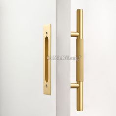 an open door with a handle on it