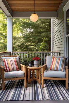 45 Front Porch Ideas That Will Bring You Together Small Tables, Porch Ideas, Planter Boxes, Water Features