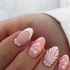 Bali Nails Design, Bali Nails, Cool Nails, Preppy Nails, Beachy Nails, Top G, Cute Simple Nails, Spring Nail Designs