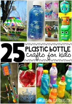 25 plastic bottle crafts for kids that are fun and easy to do with the kids