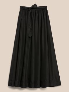 Silk Maxi Skirt, Silk Maxi, Skirt Black, New Product, Banana Republic, Maxi Skirt, A Line, High Waisted, Elastic