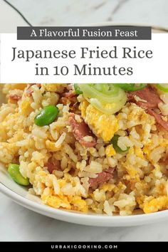 japanese fried rice in 10 minutes is an easy and delicious way to use up leftover rice