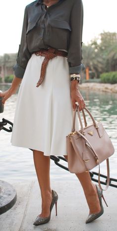 Business Lady Outfits, Mode Casual, Business Outfit, A Skirt, White Skirt, 가을 패션, Work Wardrobe, Work Attire, Mode Inspiration