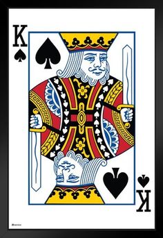 the king of spades playing card has four hands and is holding a fork, knife, and spoon