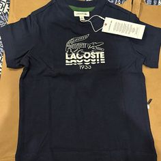 Navy Blue Nwt Size 2 Yrs Lacoste Shirts, Lacoste Shirt, Boys T Shirts, Fancy Dresses, Tshirt Colors, Toddler Boys, Kids Shirts, Shirts Tops, Blue Green