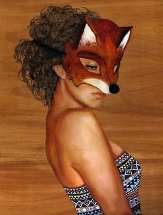 mask Charmaine Olivia Art, Charmaine Olivia, Louis Daguerre, Fox Mask, Fox Face, Masks Masquerade, Beautiful Mask, Fox Art