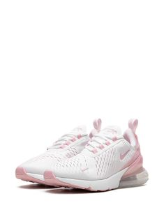 Find NIKE Air Max 270 Soft Pink Sneakers on Editorialist. white/light pink mesh panelling signature Swoosh logo detail round toe front lace-up fastening logo-embroidered tongue pull-tab at the heel signature Air Max sole These styles are supplied by a premium sneaker marketplace. Stocking only the most sought-after footwear, they source and curate some of the most hard to find sneakers from around the world. Pink Airmax 270, Nike Air Max Pink, Nike Shoes Women Fashion, Wishlist 2024, Pink Running Shoes, Air Max Shoes, Oxford White, Cute Nike Shoes, 2024 Christmas