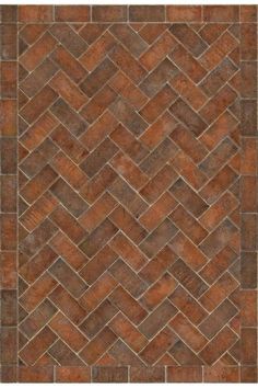 an image of a brick floor pattern in brown and tan tones, with diagonal herrings