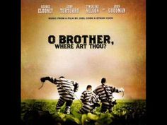 the movie poster for o brother, where art thou? with three men in striped uniforms