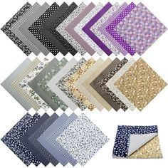 many different patterns and colors of fabric