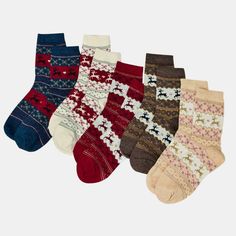 Embrace cozy winter vibes with our Fair Isle Crew Socks from Cupshe! These socks feature a classic Fair Isle pattern, showcasing intricate designs and vibrant colors. Made for both warmth and style, they offer a perfect blend of comfort and seasonal charm. Those cost-effective socks are your perfect choice for Christmas home party. Product code: CAC13A3K007ZZ Japanese Christmas, Fair Isle Socks, Christmas Candy Gifts, Fair Isles, Warm Christmas, Fair Isle Pattern, Crew Sock, Cute Socks, Wool Socks