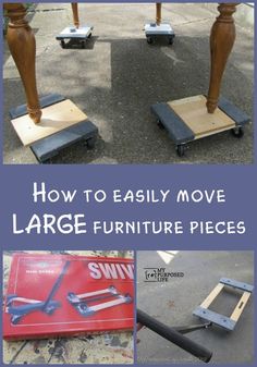 how to easily move large furniture pieces