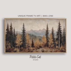 SAMSUNG FRAME TV ART | Digital 4K high-resolution art Celebrate the beauty of an autumn season with our cozy fall themed artwork capturing the charm of forest scenery. Created in a vintage/rustic impressionist oil painting style. YOUR INSTANT DOWNLOAD INCLUDES: 1 high-resolution 4K JPG digital download file, sized 3840 x 2160 pixels or any 16:9 ratio display, perfect for your Samsung Frame TV with or without the mat feature. If your TV has a different ratio, contact us and we will be happy to provide a custom size for you. PLEASE NOTE: ➤ This is a digital file only, no physical product will be shipped. ➤ Frame is not included. ➤ Colors may appear slightly different on different monitors ➤ Some vintage artworks may have visible imperfections, such as cracks on the surface or a grainy textur Room Decor Neutral, Cozy Nature, Forest Scenery, Fall Landscape, Art Folder, Textured Painting, Autumn Forest, Autumn Landscape, Autumn Season