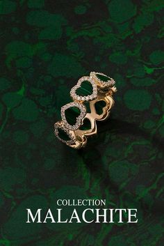 The collection Malachite is a celebration of summer, inspired by the vibrant and stylish French Riviera. The collection features the Malachite stone, symbol of health and fortune. The stone has a beautiful green color that is perfect for summer and it will uplift your mood and outfit. 💚 #apmmonaco #silverjewelry Rose Gold Gemstone Ring, Come Get Me Quotes, Stone Symbol, Apm Monaco, Accesories Jewelry, Malachite Jewelry, Heart Hoop Earrings, Malachite Stone, Green Jewelry