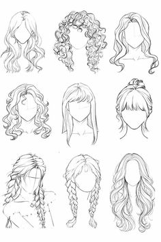 #Hair_Art #Hair_Art_Reference #Hair_Art_Drawing #Hair_Art_Ideas #Hair_Art_Tutorial #Hair_Artist #Hair_Art_Base #Hair_Art_Styles Hair Idea For Drawing, Hairstyles Sketches Drawing, Women Hair Reference, Women Hairstyle Drawing, Hairstyles Women Drawing, Elf Hair Drawing, Hair Drawings Girl, How To Draw Girl Hair, Drawing Faces Reference