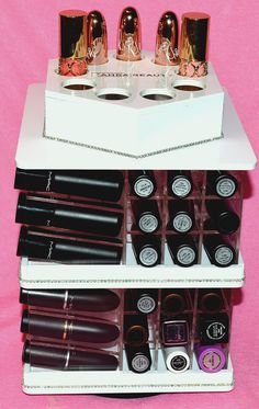 Bae Gift, Dream Vanity, Vanity Tables, Lipstick Organizer, Band Nails, Cosmetic Display