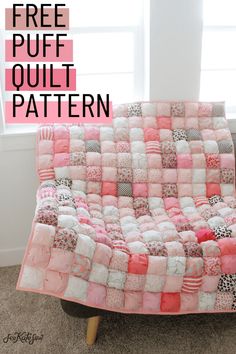 Puff Quilt Tutorial Charm Pack Friendly Puffer Quilt, Puff Quilt Pattern, Puff Quilt Tutorial, Ruffle Quilt, Bubble Quilt, Puff Quilt, Colorful Quilt, Beginner Sewing Patterns, Quilt Tutorial