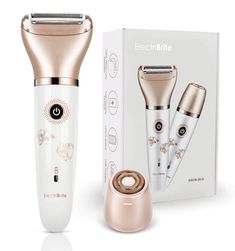 Electric Razor for Women - Painless 2-in-1 Women Shaver Hair Remover for Face, Legs and Underarm, Portable Waterproof Bikini Trimmer Wet and Dry Cordless Lady Hair Removal - Micro USB Recharge Hair Remover For Face, Braun Epilator, Best Electric Shaver, Lady Hair, Moisturizing Body Lotion