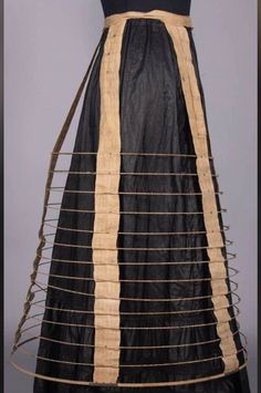 TWo Antique Victorian Bustles (Crinoline Cages). Crinolines from the Valentine Museum in Virginia. Please be aware they cannot be used, only displayed. Fragile due to age. Note: The price is for both. 1800s Clothes, 1870s Dress, Victorian Bustle, Crinoline Dress, Victorian Dresses, Art References, Antique Victorian, 19th Century, Virginia