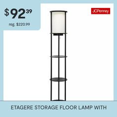 a large floor lamp with a price tag for $ 29 99 reg $ 29 99