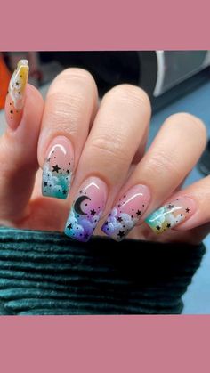 I am a self-taught nail artist from Bulgaria, who loves unusual nail designs. All of the designs are done by me on my own nails. Each of them took me at least 2 hours to finish. I paint well-known characters from the cartoons of your childhood, logos of different brands, parts of TV series and games on my nails. I hope you like them! Nails Dip, Funky Nail Art, Nails Classy, Colorful Nail, Colorful Nails, Feminine Tattoo, Short Acrylic Nails Designs, Cute Nail Art, Funky Nails