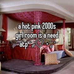 a hot pink bedroom is a need atp