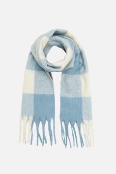 Check Scarf- A great winter accessory- Oversized and soft- Check print- Available in blue and black- Approximately 210cm long Product Code: PWFV141 Scarf Aesthetic, Checkered Scarf, Check Scarf, Big Scarf, Woolen Scarves, Princess Highway, Raincoat Kids, Cute Scarfs, London Outfit