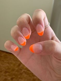 Shamrock Nails, Acrylic Nails Almond Shape, Teen Nails, Wave Nails, Orange Nail, Summery Nails, Casual Nails, Classy Acrylic Nails, Almond Acrylic Nails