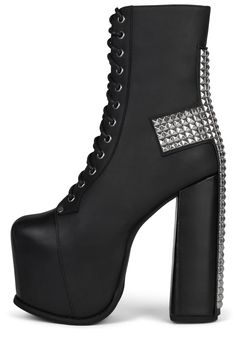 BL-CROSS HN Black Washed Silver 6 Fur Street Style, Platforms Sneakers, Dream Shoe, Cork Sandals, Closed Toe Sandals, Studded Heels, Platform Stilettos, Black Heel Boots, Black Heel