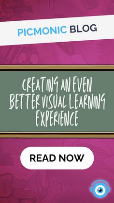 an image of a book cover with the title creating an even better visual learning experience