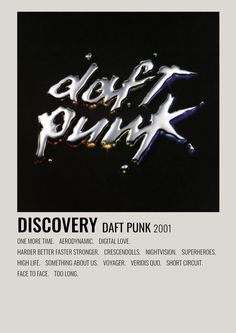 a poster with the words discovery punk on it