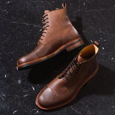 Handmade Antique Brown Pull up Leather Ankle Boots, Men Cap Toe Ankle Boot sold by Lajuria. Shop more products from Lajuria on Storenvy, the home of independent small businesses all over the world. Brown High Boots, Jean Shoes, Mens Brown Boots, Cap Toe Boots, Boot Pulls, Outfits Hombre