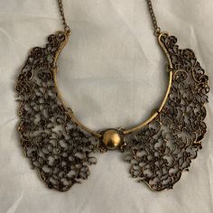 Nwot Never Used! Super Adorable! Can Be Worn As A Choker Or Can Be Worn As A Collar Around A Shirt (The Length Of The Shirt Neck) Color Is Bronze-Ish Gold. Has Adjustable Chain Length. Shirt Collar Necklace, Antique Choker, Vintage Choker, Victorian Jewelry, Collar Necklace, Brown Gold, Chain Lengths, Womens Jewelry Necklace, Beautiful Jewelry