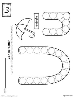 the letter e is for umbrella coloring page