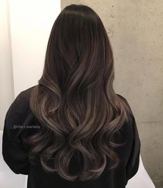 Black Hair Balayage, Long Hair Color, Foto Tips, Ombre Hair Color