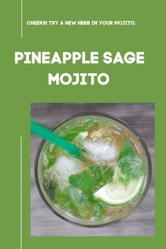 the cover of pineapple sage mojito