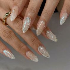 Nails Art Summer 2024, Nails With Texture, Textured Nail Designs, Nails Inspo Design, Simple Gel X Nails, Ateez Nail Art, Korea Nails Design, Oyster Nails, Nails Ideas Summer