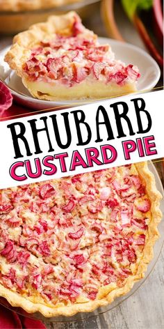 this rhubarb custard pie is the perfect dessert for any holiday