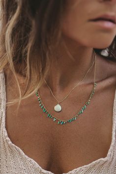 Bora Shaker Necklace – Kate Davis Jewelry Accessory Styling, Kate Davis, Beaded Necklace Designs, Bar Jewelry, Tourmaline Necklace, Shell Necklace, Beaded Accessories, Shell Necklaces, Pretty Jewellery