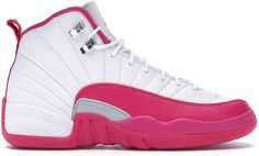 Jordan 12 Retro Dynamic Pink (GS) Pink Jordans, Jordan Shoes Girls, Basketball Goals, Air Jordan 12, Jordan Shoes Retro, Shoes Sneakers Jordans, Nike Air Shoes, Womens Air Jordans, Jordan 23