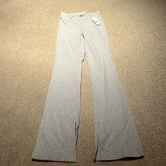 Nwt Pacsun Long Heather Grey Flair Leggings. Size Small. Fitted Wide Leg Gray Sweatpants, Stretch Full Length Yoga Pants For Lounging, High Waist Stretch Bottoms For Lounging, High-waist Stretch Bottoms For Lounging, Fitted Full-length Lounge Pants, Fitted Full-length Lounging Pants, Fitted Yoga Pants For Lounging, Fitted Full Length Lounging Pants, Fitted Solid Color Bottoms For Lounging