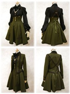 Green Battle Outfit, Midevel Clothing, Battle Skirt, Battle Outfits, Gaun Abad Pertengahan, Battle Dress, Fest Outfits, Fantasy Dress