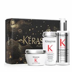 Light Up Your Holiday Season with Luxury Gift SetsShop Kérastase luxury holiday hair care gift sets including some of our most popular shampoos & conditioners for all hair types Water Damage Repair, Hair Repair Mask, Buy Skincare, Weak Hair, Hair Care Gifts, Shower Water, Hair Damage, Moisturizing Toner, Holiday Box