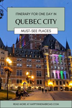 Must-See Places in Quebec City City Guide, Cool Places To Visit, All Over The World, Travel Inspiration