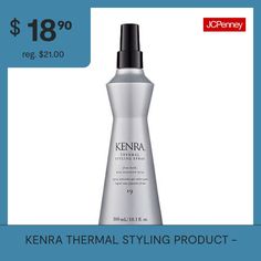 Protect and style your hair with Kenra Thermal Styling spray. This versatile formula offers heat protection while enhancing shine and manageability, ensuring your hair looks flawless and feels healthy.Hair Type: NormalConcerns: Heat ProtectionFluid Ounces: 10.1 oz.Formulation: SprayCountry of Origin: Made in US Kenra Hair Products, Hair Care Products, Styling Products, Hair Products, Hair Looks, Healthy Hair, Care Products, Hair Care, Spray