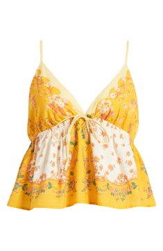 Pretty mixed florals and a floaty babydoll silhouette romance this sweet cami that pairs with all your faves all season long. 8 1/2" center front length (size Medium) V-neck Adjustable straps Partially lined 100% cotton Dry clean or machine wash, tumble dry Imported Floral Camisole, Estilo Country, Outfit Inspo Casual, California Poppy, Cute Preppy Outfits, Going Out Tops, Cute Everyday Outfits, Summer Fashion Outfits, Preppy Outfits