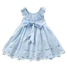 Size: 90 Recommended age: 12-18 Months Bust: 54cm/21.26'' Length: 47cm/18.50'' Size: 100 Recommended age: 18-24 Months Bust: 56cm/22.05'' Length: 51cm/20.08'' Size: 110 Recommended age: 3-4 Years Bust: 58cm/22.83'' Length: 55cm/21.65'' Size: 120 Recommended age: 4-5 Years Bust: 60cm/23.62'' Length: 59cm/23.23'' Size: 130 Recommended age: 5-6 Years Bust: 62cm/24.41'' Length: 63cm/24.80'' Features: FRUIT PRINT DESIGNThis dress outfit is us sleeveless style, and fruit strawberry print designs can let your sweetheart looks fashionable, also this design makes your baby like an elegant and princess, so that people around you can feel the obvious sweet baby temperament of your sweetheart. SOFT & HIGH-QUALITY MATERIALToddler Baby Girls Fruit Sleeveless Princess Dress Summer Halter Dress is made of Girls Dresses Summer Children, Toddler Sun Dress, Toddler Girl Dresses Summer, Toddler Summer Outfits, Frocks For Babies, Baby Girl Princess Dresses, Girls Cotton Dresses, Cute Sundress, Girls Blue Dress